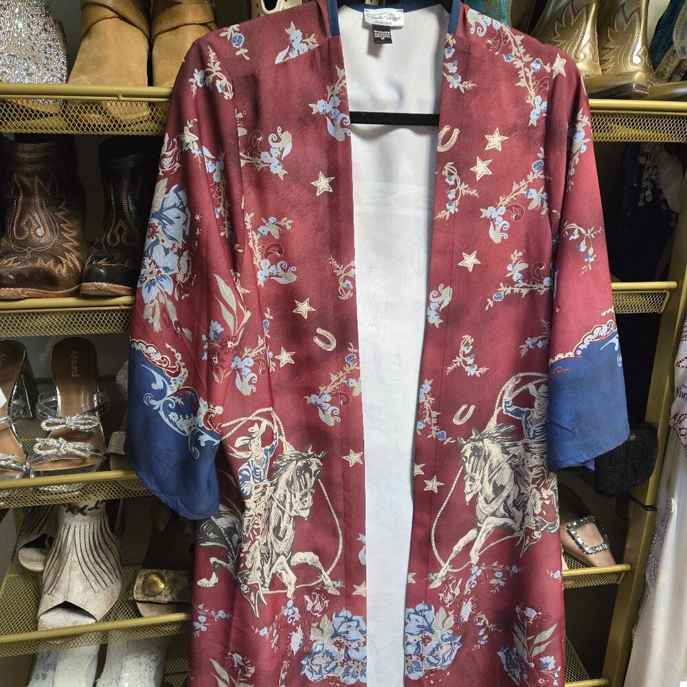 Tasha Polizzi lightweight Western Duster Designer long S fits S-M